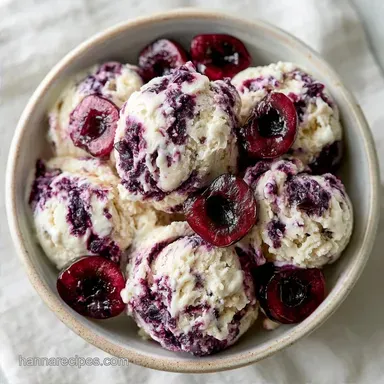 Black Cherry Ice Cream for 8 Servings