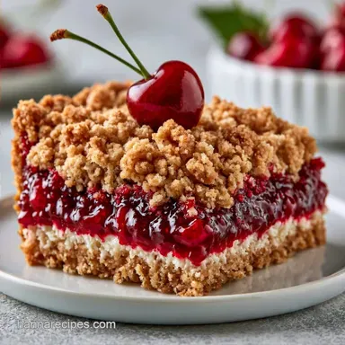 Cherry Pie Crumb Bars in 50 Minutes