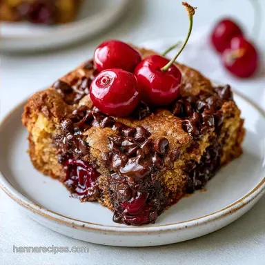 Chocolate Cherry Bars in 40 Minutes