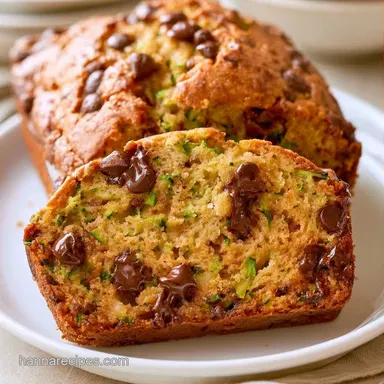 Chocolate Chip Zucchini Bread for 12 Recipe Card