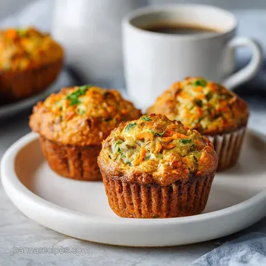 Morning Glory Muffins with Zucchini and Carrots (35 Minutes) Recipe Card
