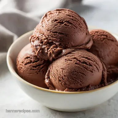 Chocolate Ice Cream in 40 Minutes Recipe Card