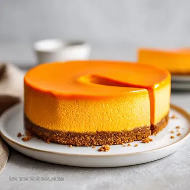 Pumpkin Cheesecake for 12 Servings: Creamy and Spiced Baked Recipe Card