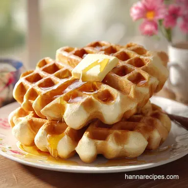 Belgian Waffle Recipe: Crispy and Fluffy Recipe Card