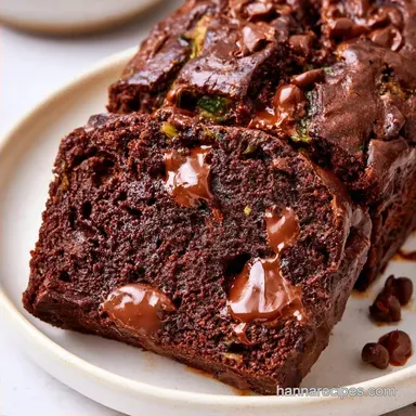Double Chocolate Zucchini Bread: Fudgy
