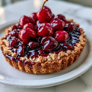 Cherry Cobbler with Fresh Cherries Recipe Card