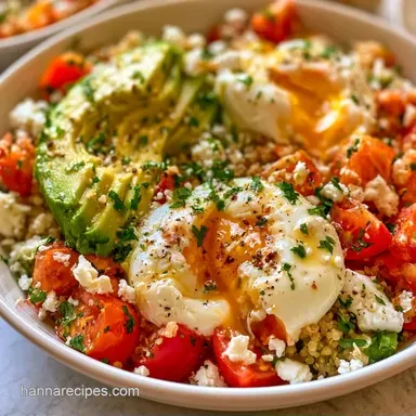 Avocado Breakfast Bowl in 15 Minutes Recipe Card