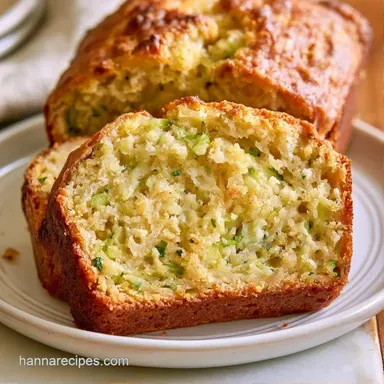 Healthy Banana Zucchini Bread: Baked Recipe Card