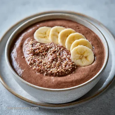 Chocolate Banana Smoothie in 5 Minutes Recipe Card