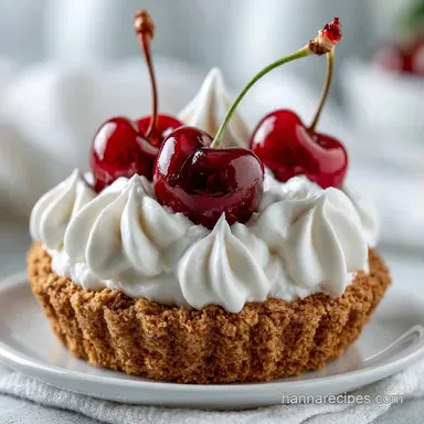 No Bake Cherry Delight with Cream Cheese Recipe Card