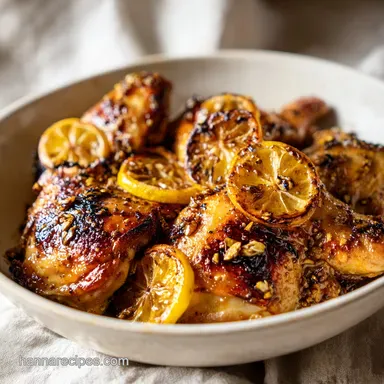 Lemon Garlic Chicken in 35 Minutes Recipe Card