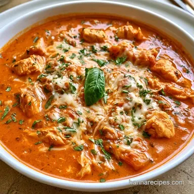 Slow Cooker Chicken Parmesan Soup for 6 Recipe Card