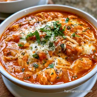Slow Cooker Chicken Parmesan Soup for 6