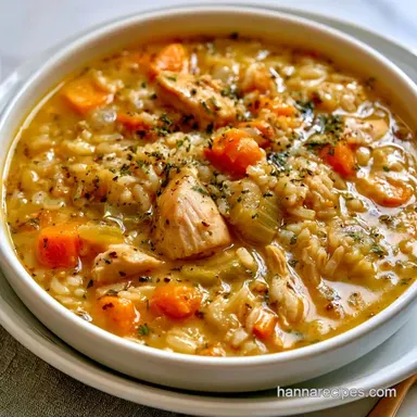 Slow Cooker Chicken Rice Soup: Creamy