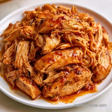 Slow Cooker Shredded Chicken for 4 Recipe Card
