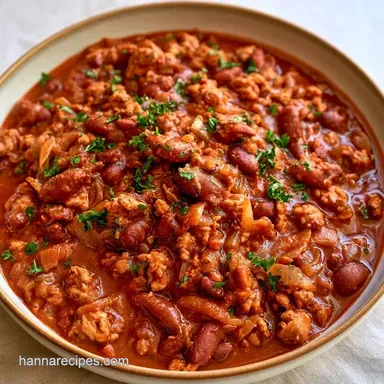 Slow Cooker Turkey Chili for 6 Servings