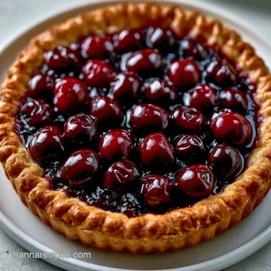 Sweet Cherry Pie Recipe for 8 Slices
