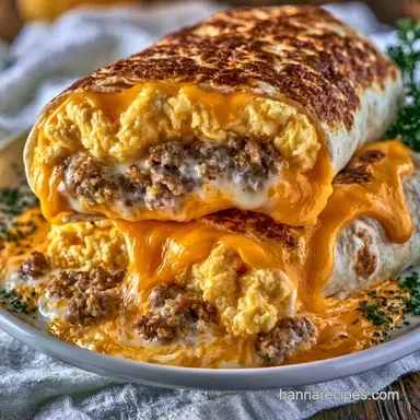 Taco Bells Breakfast Burrito Pan-Seared Recipe Card