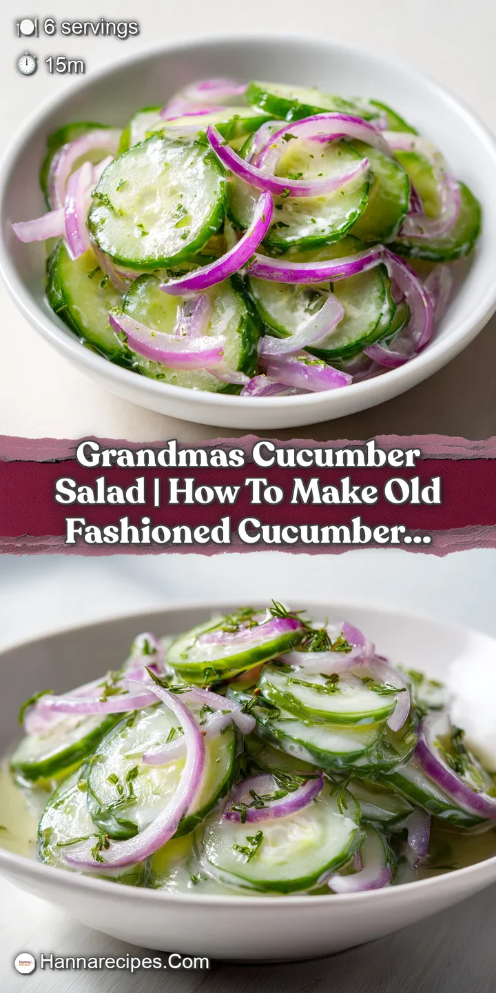 Close-up of crisp, translucent cucumber slices glistening in a rich, velvety white dressing with cracked black pepper.