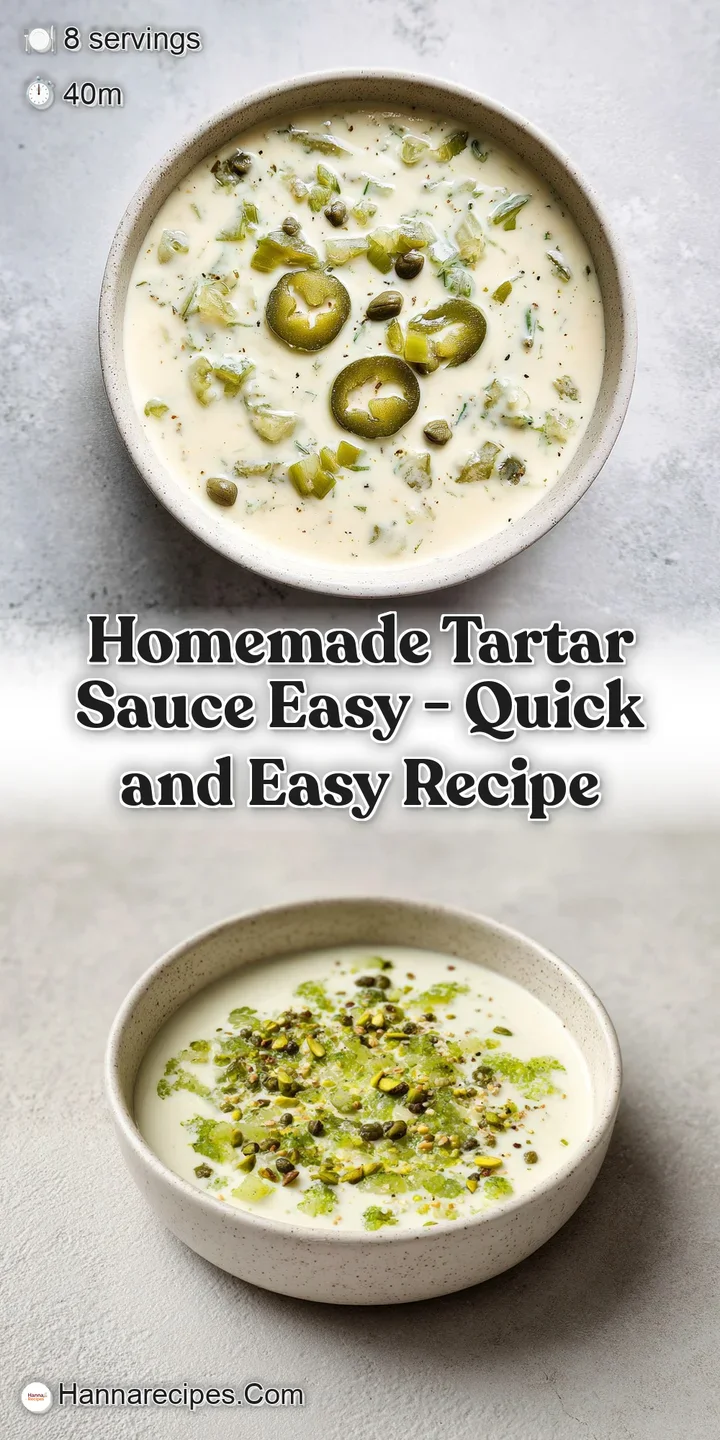 Close-up of a thick, creamy white condiment with visible bits of briny capers and freshly chopped dill.