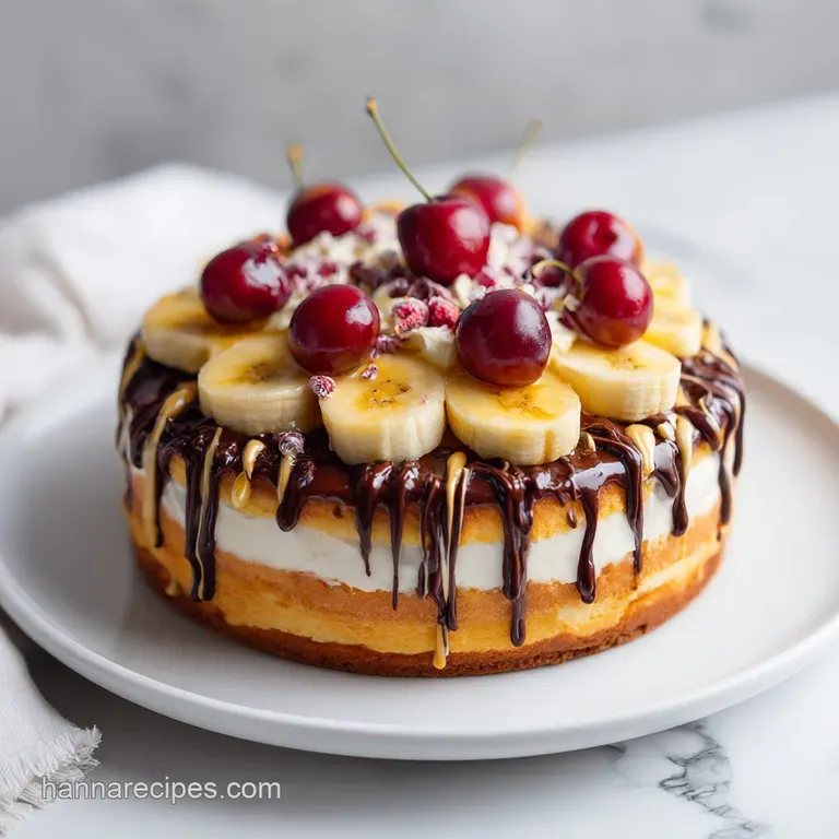 Banana Split Cake: No-Bake and Velvety