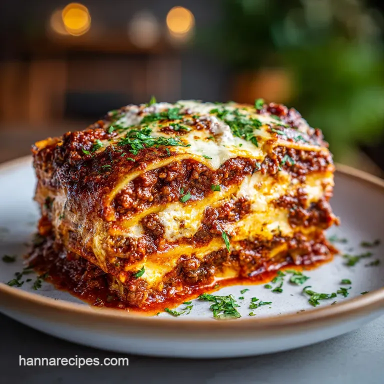 The Ultimate Homemade Lasagna: Hearty and Rich