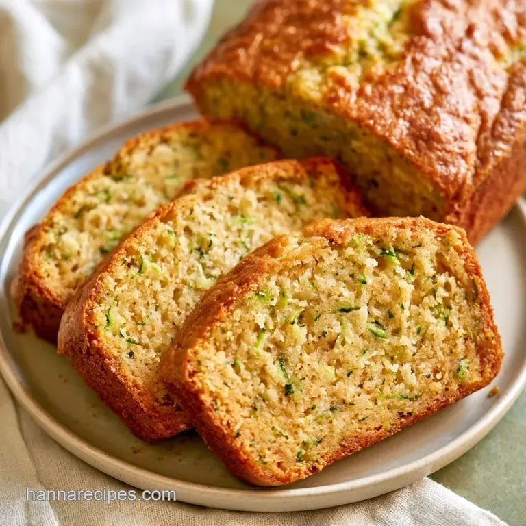 Thick slices of moist golden cake with toasted walnuts on a white ceramic plate next to a pat of melting butter.