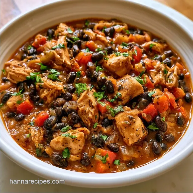 Healthy Chicken Black Bean Soup