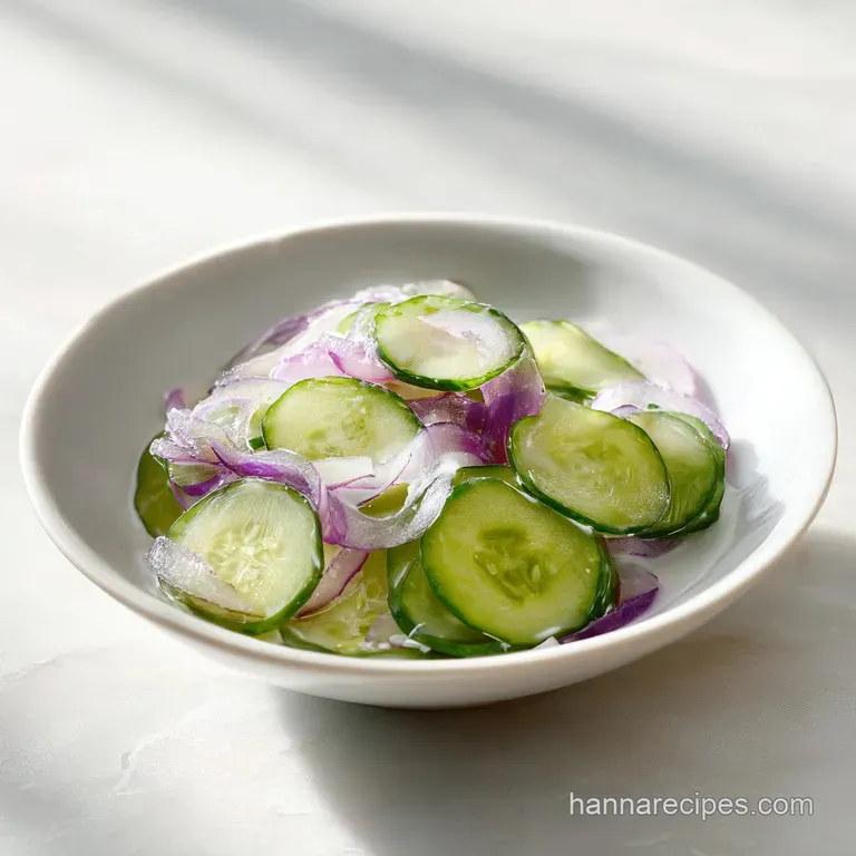 Grandmas Cucumber Salad: Creamy and Refreshing