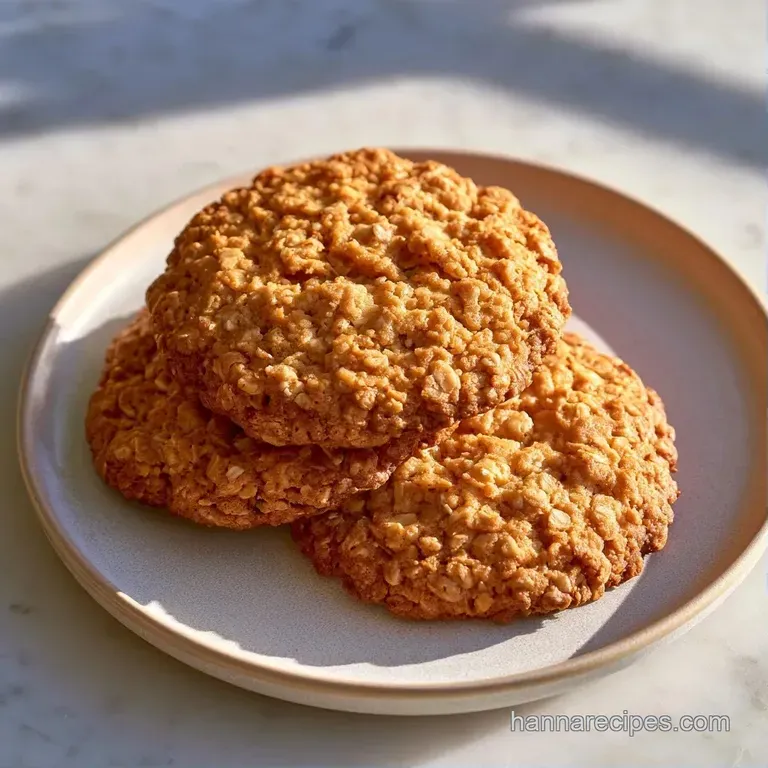 A neat stack of rustic golden cookies on a white linen napkin beside a glass of cold milk and a few fresh berries.