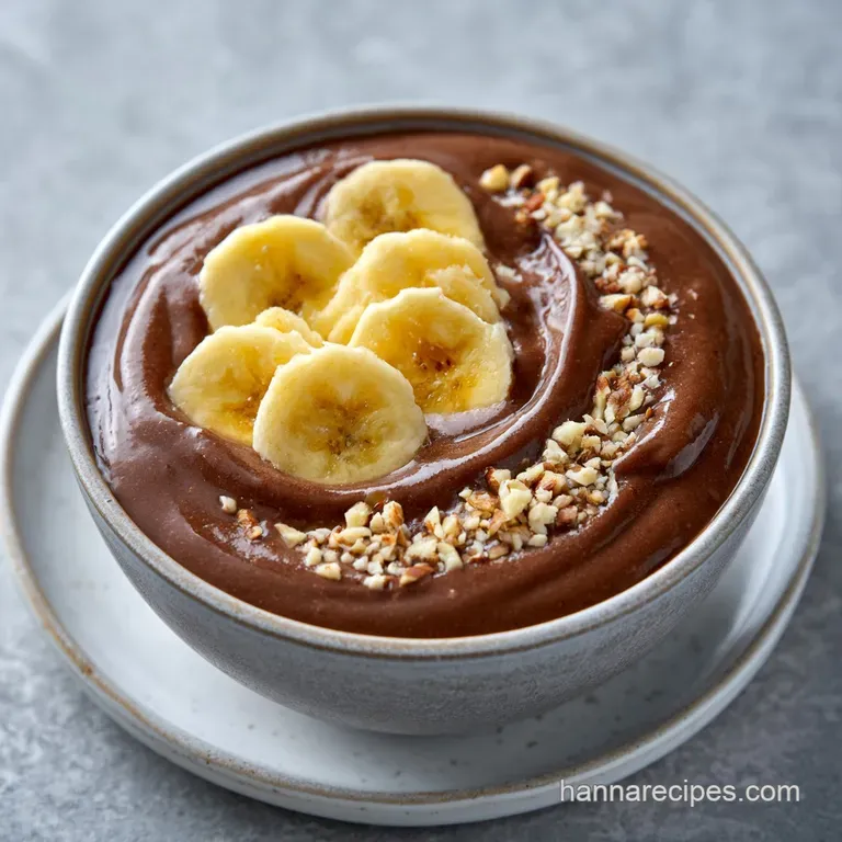 Healthy Chocolate Banana Smoothie: Velvety and Thick