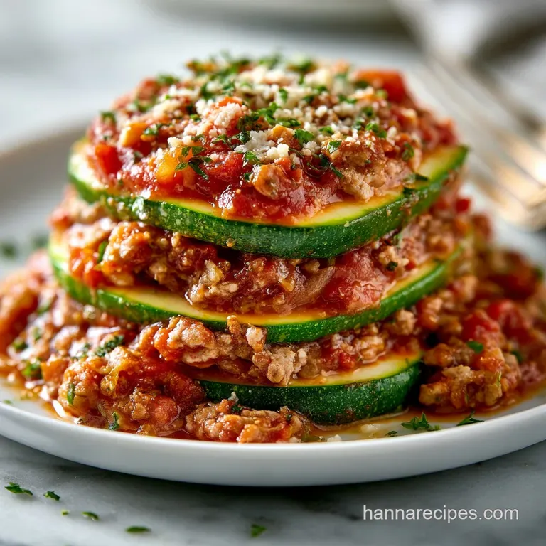 Zucchini Lasagna: High Protein and Low Calorie