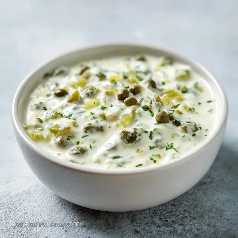 Homemade Tartar Sauce: Briny and Creamy