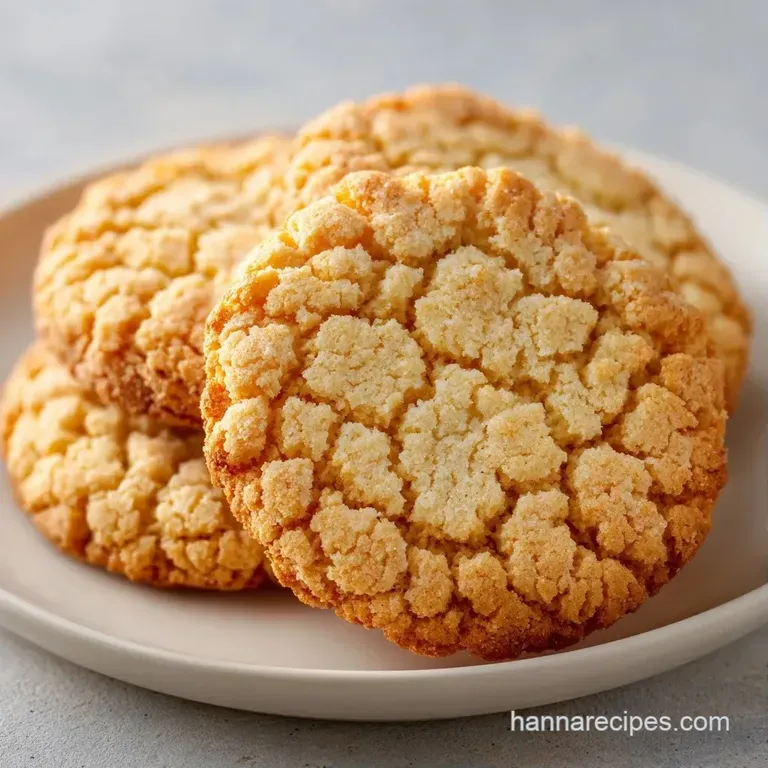 Warm golden cookies piled high on a white ceramic plate next to a cold glass of milk and a soft linen napkin.