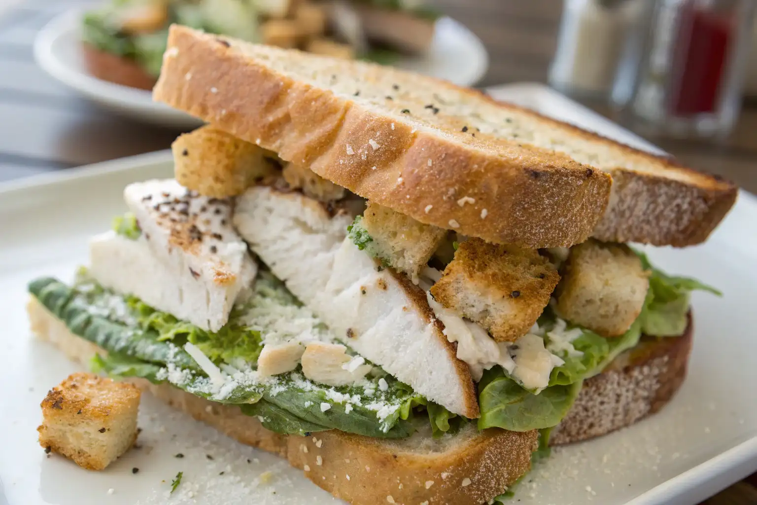 Chicken Caesar Salad Sandwich