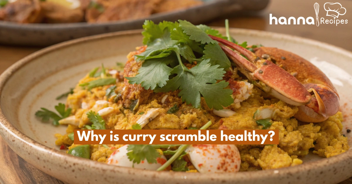 Curry Scramble with Crab Brulee