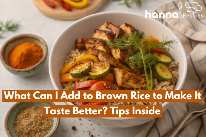 What can I add to brown rice to make it taste better