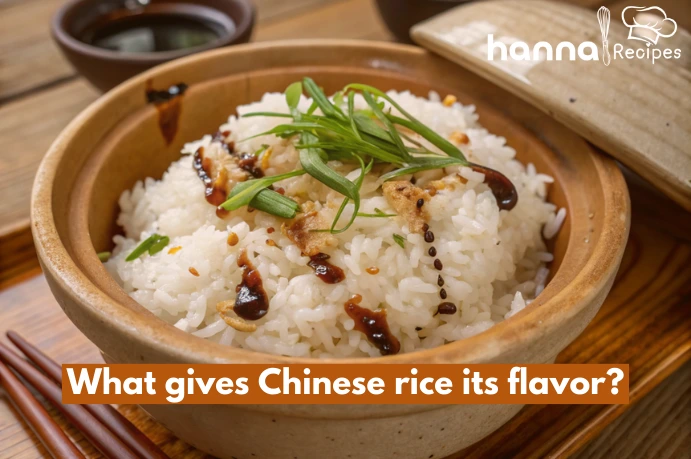 What gives Chinese rice its flavor