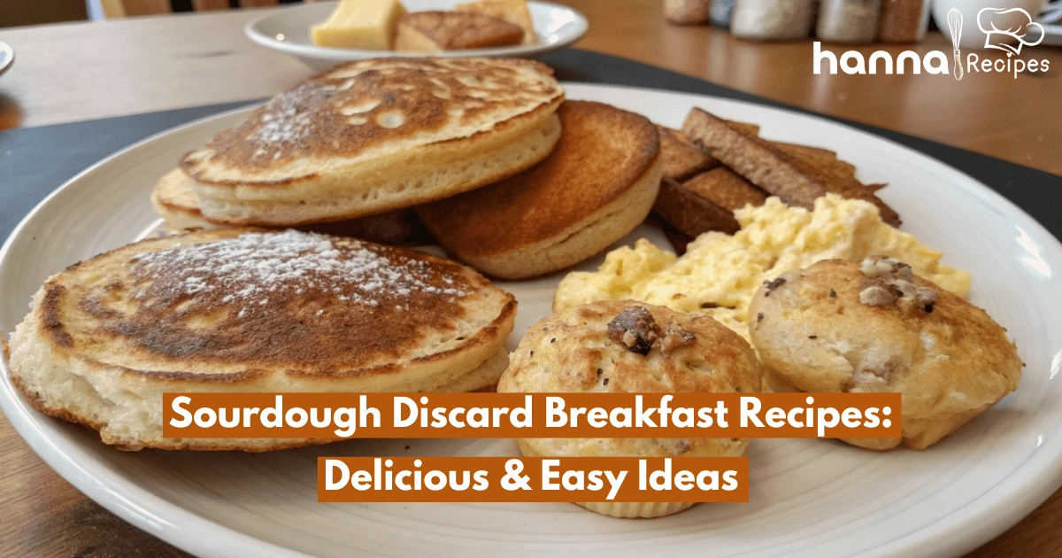 Delicious sourdough discard breakfast recipes served on a plate, showcasing a variety of tasty and easy-to-make dishes