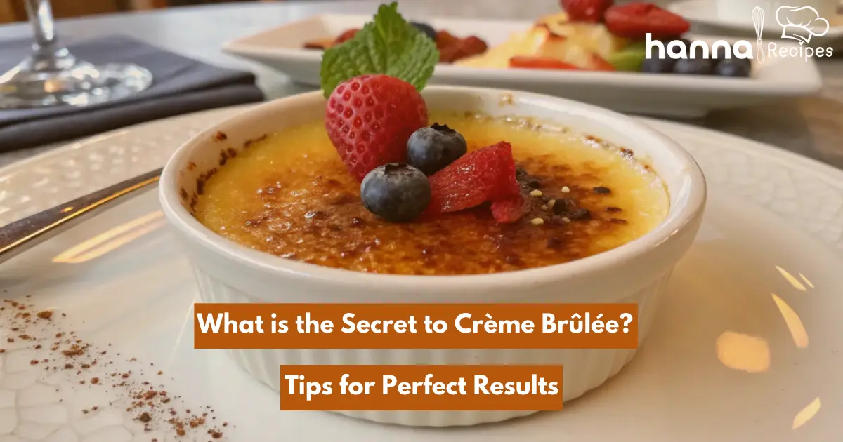 What is the secret to crème brûlée