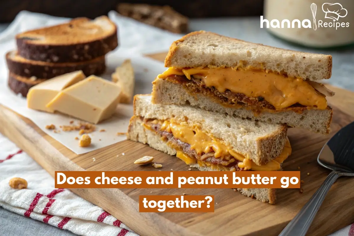 Does cheese and peanut butter go together? Tasty peanut butter and cheddar cheese sandwich.