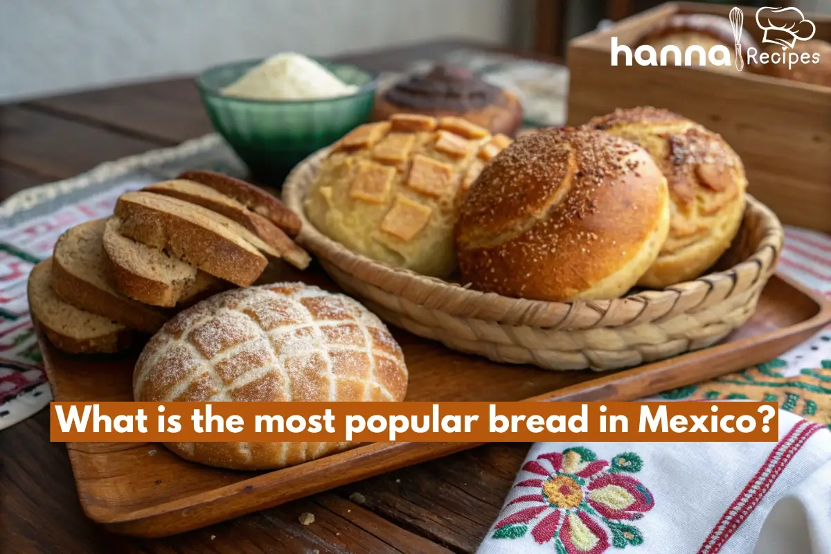 What is the most popular bread in Mexico – A close-up of freshly baked conchas, bolillos, and pan de muerto showcasing the diversity of Mexican bread.