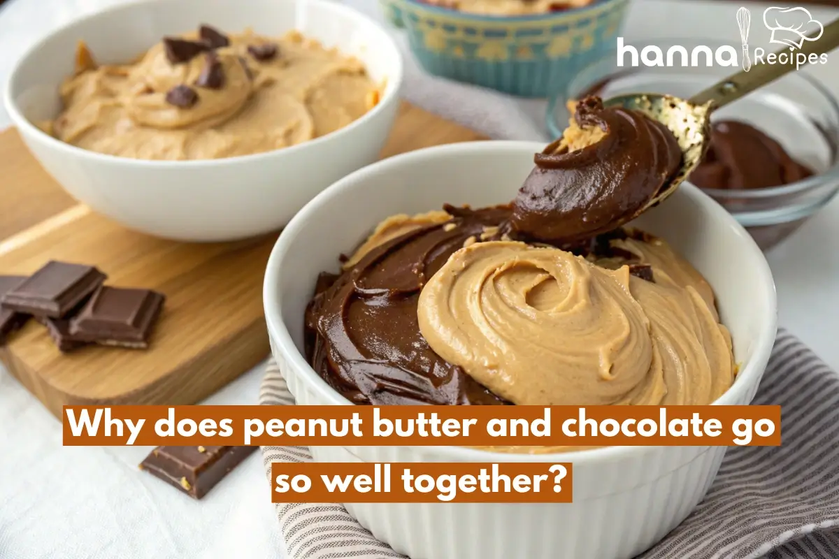 Why does peanut butter and chocolate go so well together – rich chocolate and smooth peanut butter blending perfectly.