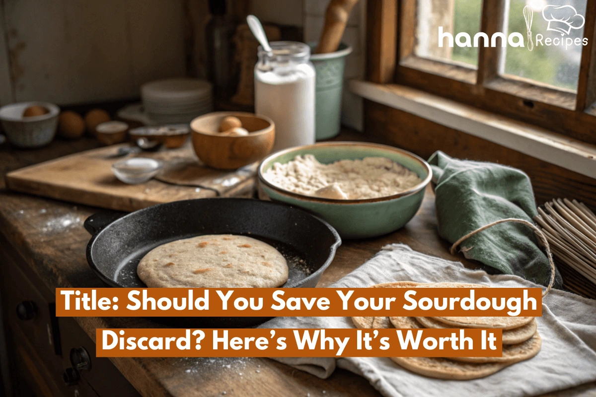 Fresh sourdough discard used in homemade pancakes and crackers, showcasing its texture and versatility.