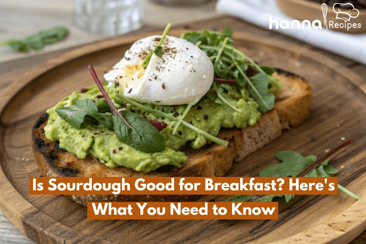 A close-up photo of crispy sourdough toast topped with avocado, a poached egg, and fresh greens, perfect for a healthy breakfast.