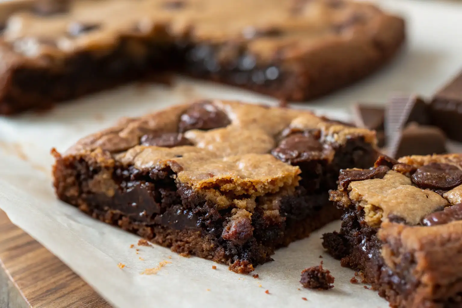 The BEST Fudgy Chewy Brookies