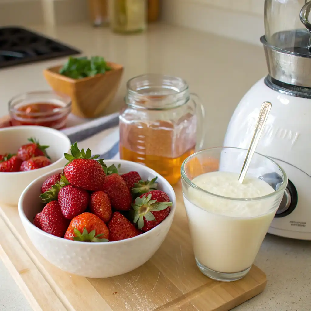 strawberry lassi recipe (1)